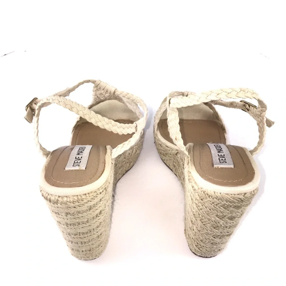 STEVE MADDEN Manngo Wedge Platform Espadrille GUC